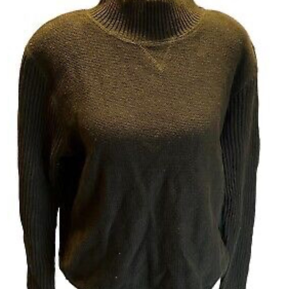Army green turtleneck